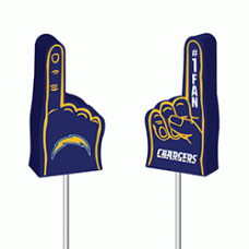 Chargers #1 Car Antenna Topper Finger / Auto Dashboard Buddy (NFL)